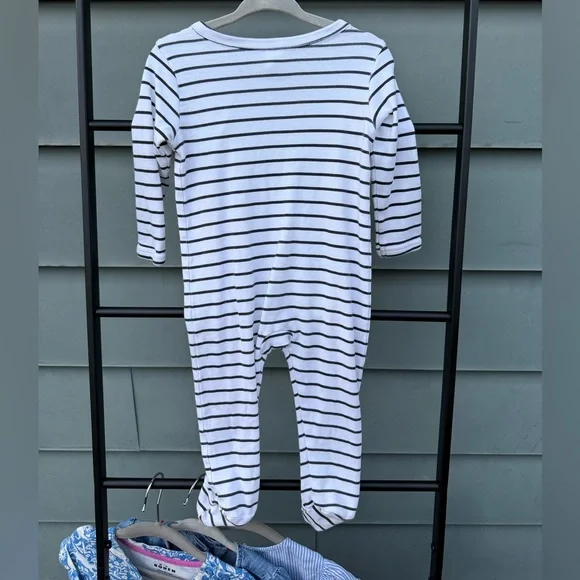 Nordstrom Classic Striped Kids Footie - Picture 3 of 3